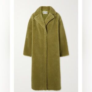 Stand Studio Moss Green Teddy Jacket